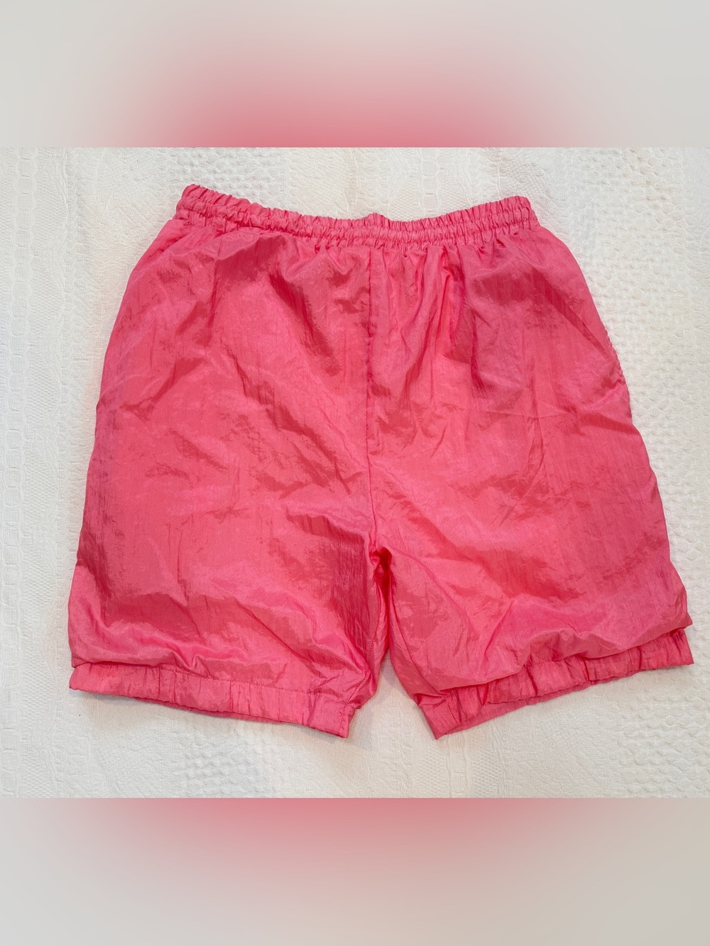 Vintage Nylon 80s Parachute Shorts Adult Large L Pink Southern Active